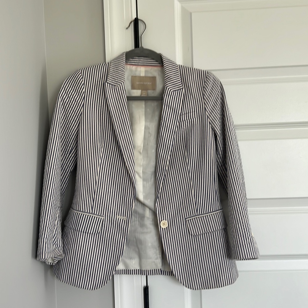 Seersucker Blazer